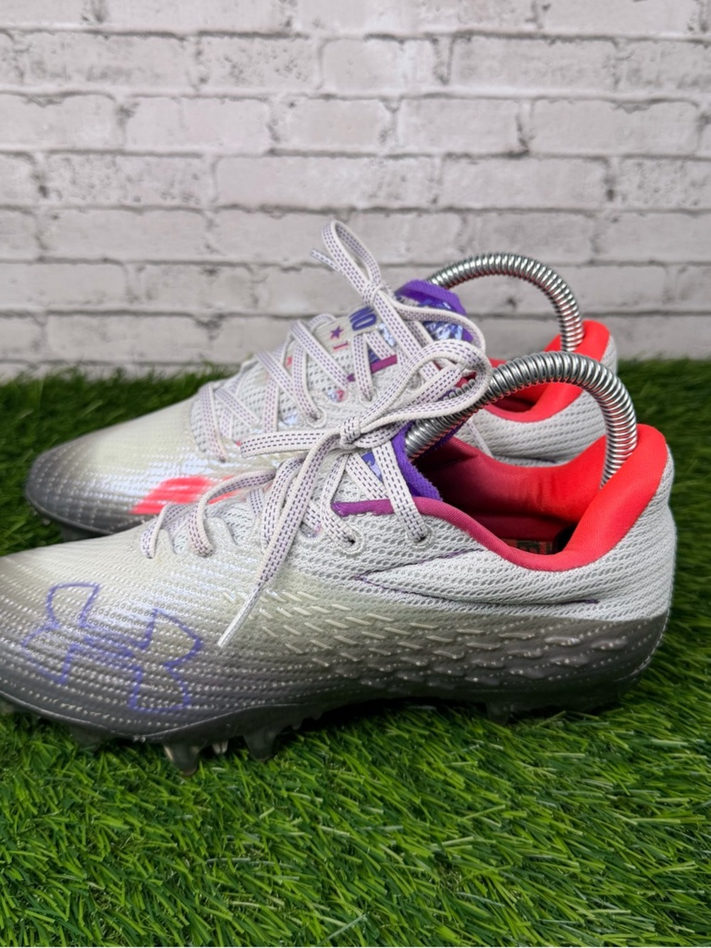 Under Armour Women's Blur Smoke Lace Up Soccer Cleats Multi Size:7.5